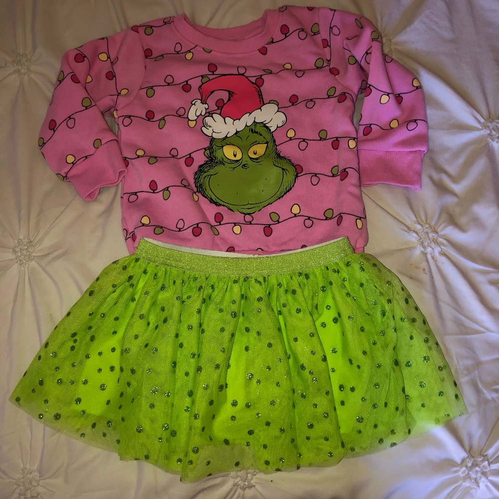 Toddler Christmas grinch set